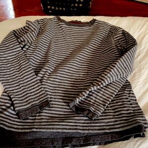 Johnnie B /Mini Boden   grey 2 layer long sleeve T
